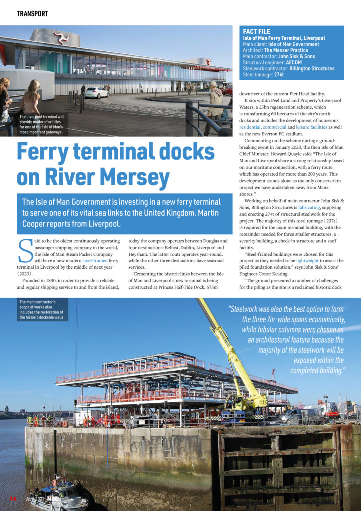 NSC Feature - Isle of Man Ferry Terminal Billington Structures