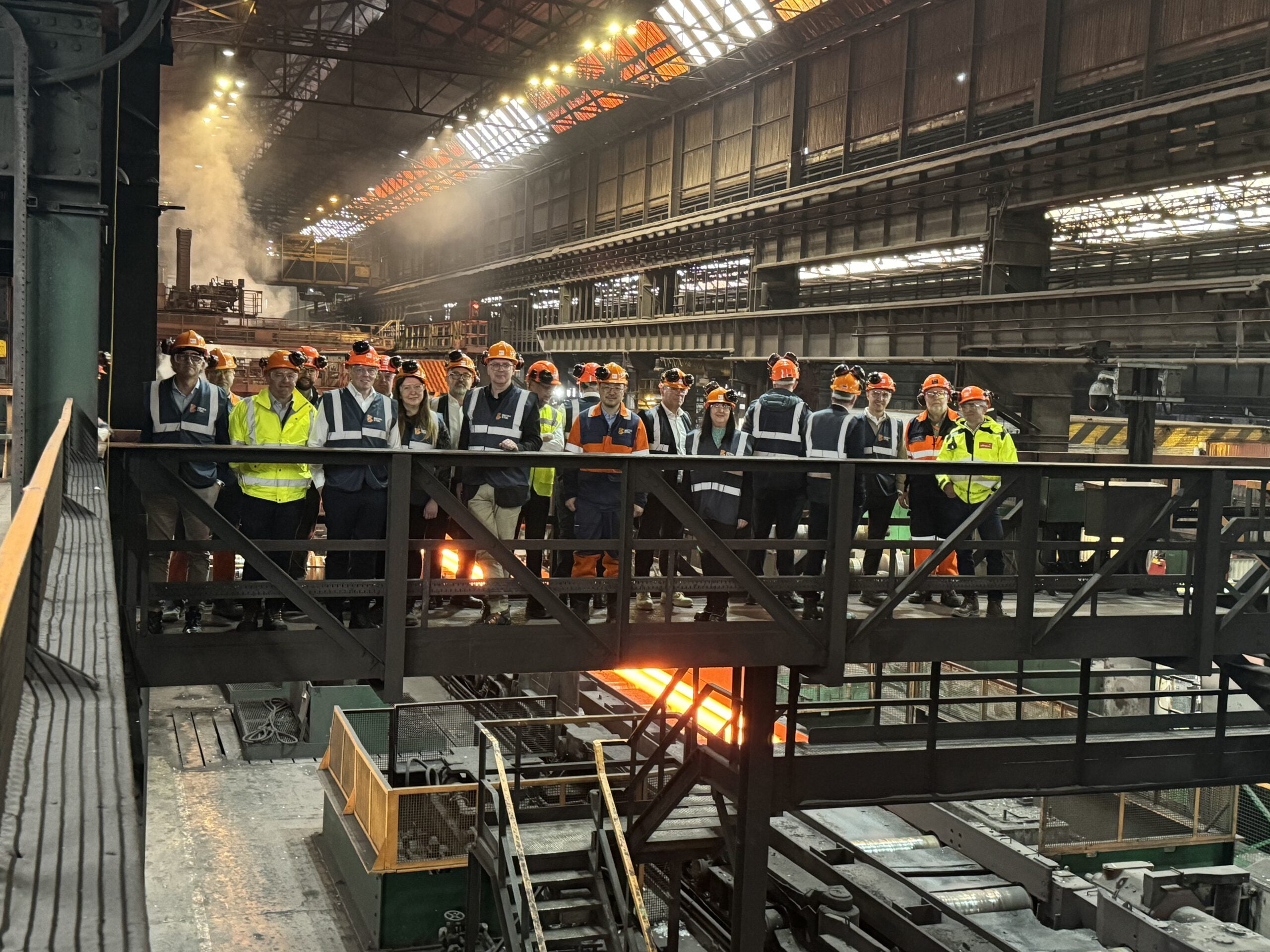 British Steel’s Tour of Teesside Beam Mill which going through decarbonisation