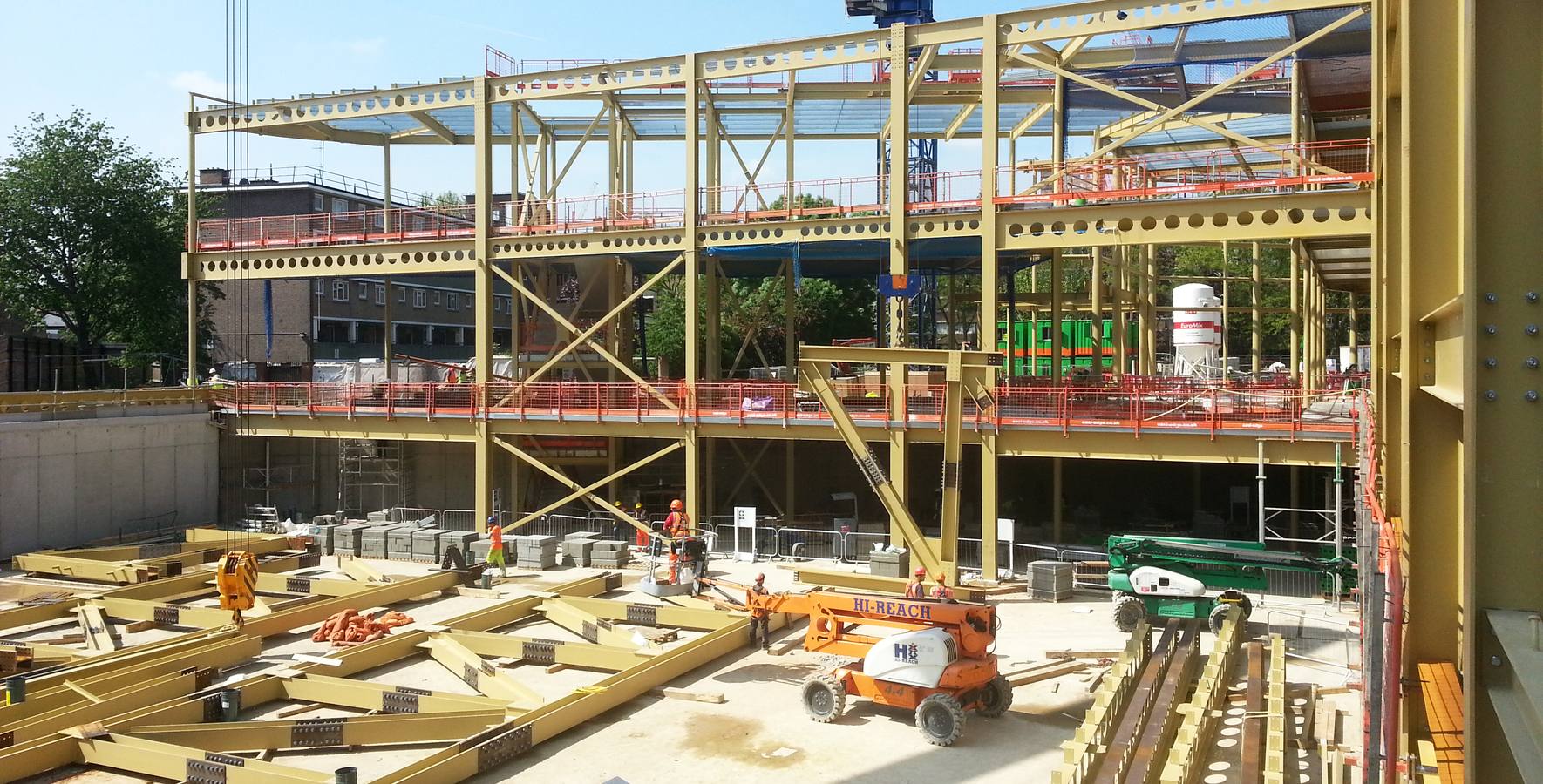 Kensington Aldridge Academy - structural steelwork