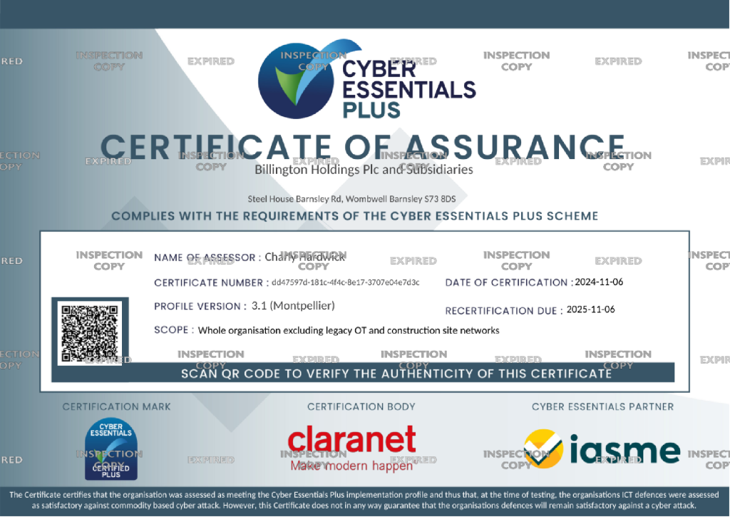 Cyber Essentials Plus Certified