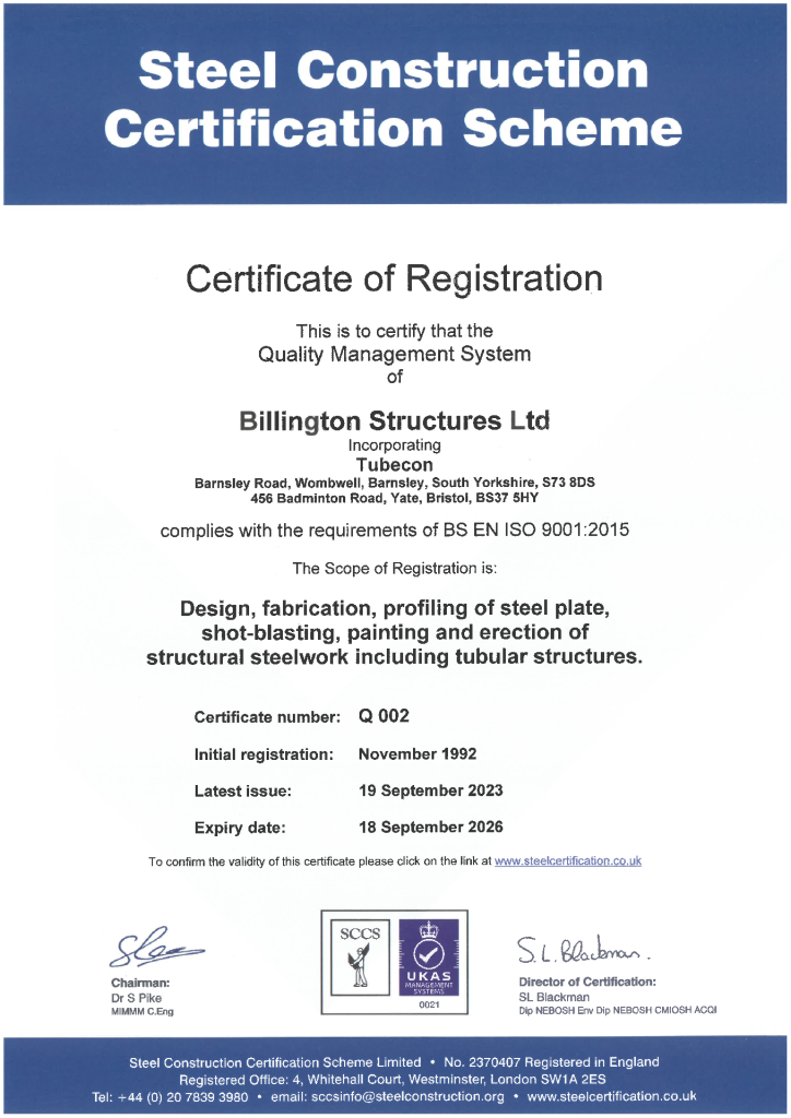 BS EN ISO 9001 – Quality Management System