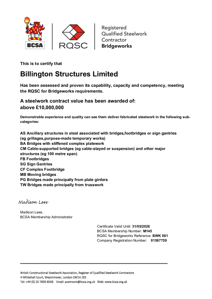 RQSC for Bridgeworks