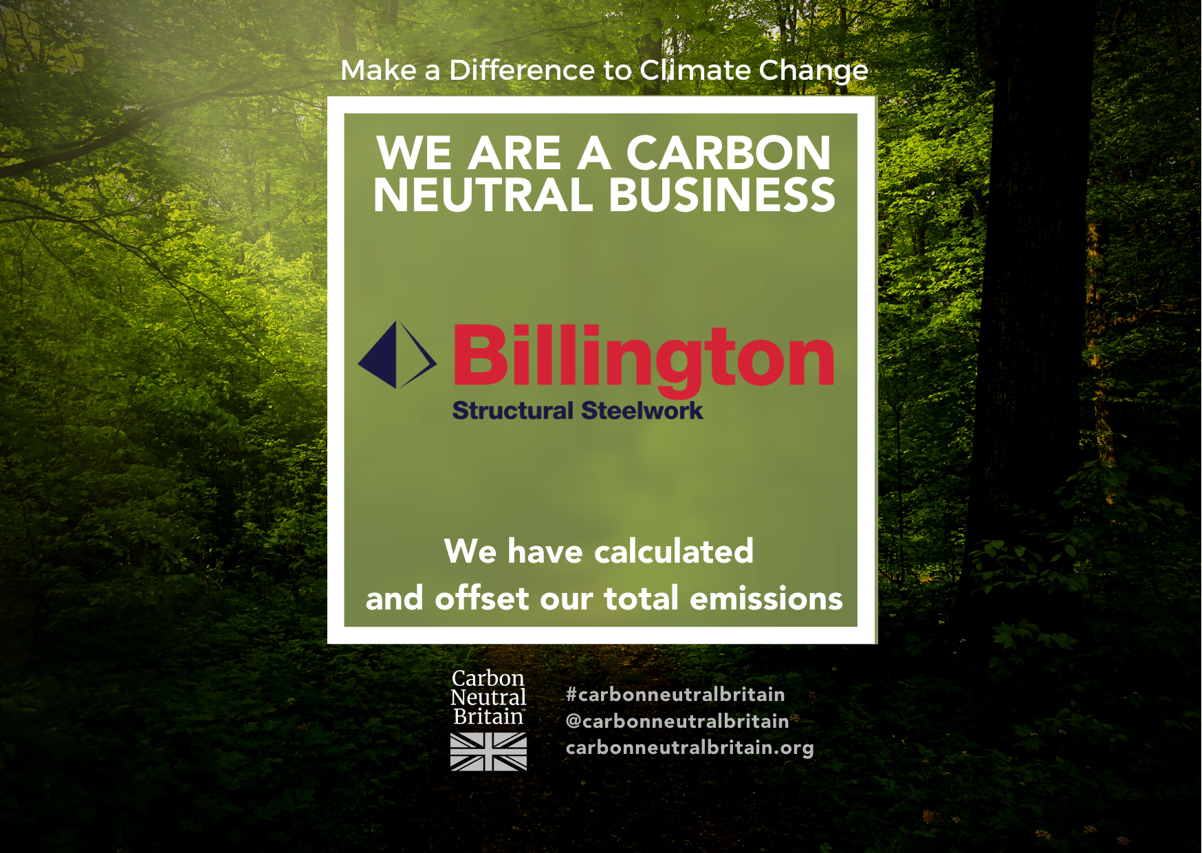 carbon neutral - Billington Structures