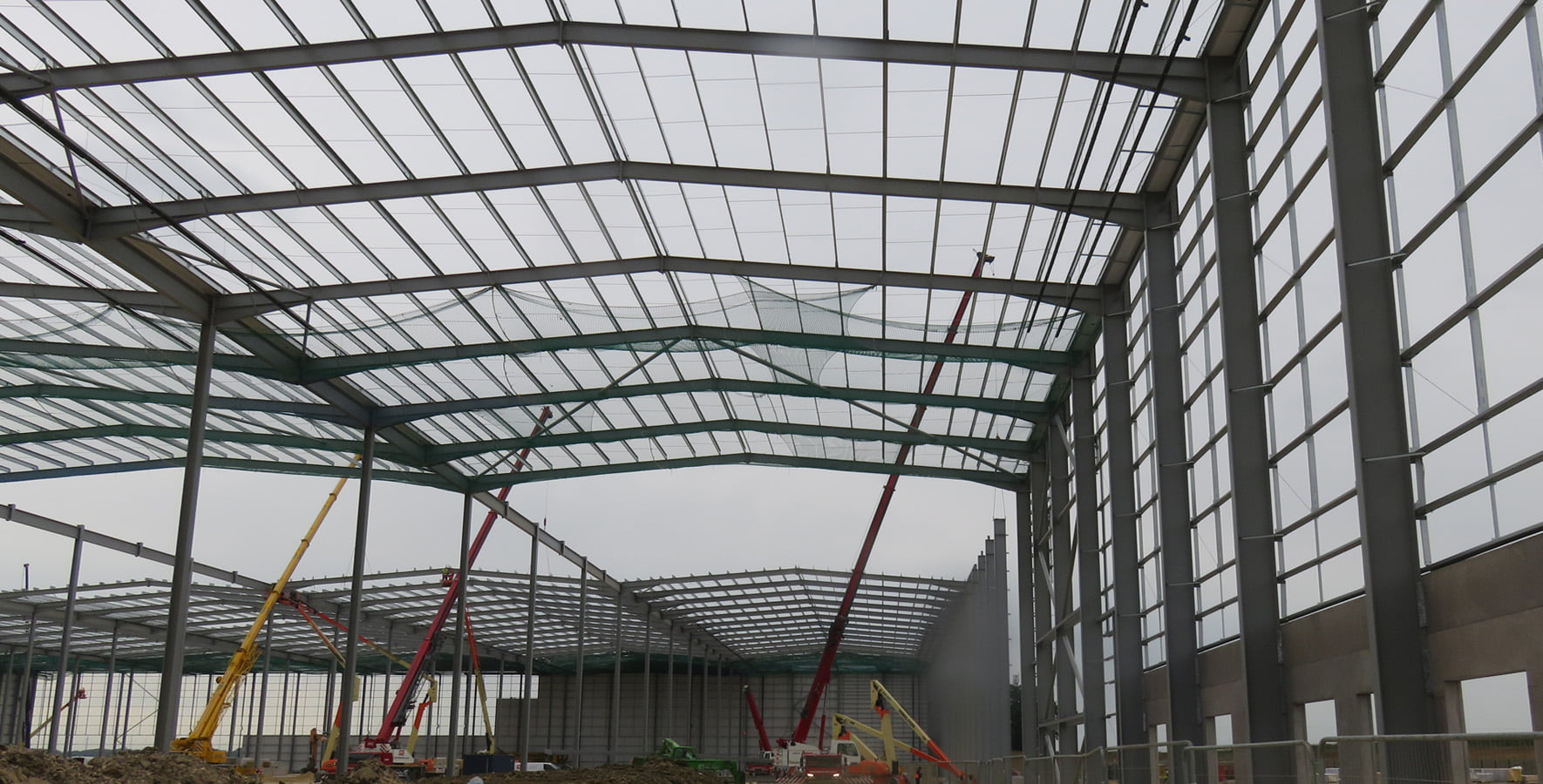 structural steelwork at Magna Park