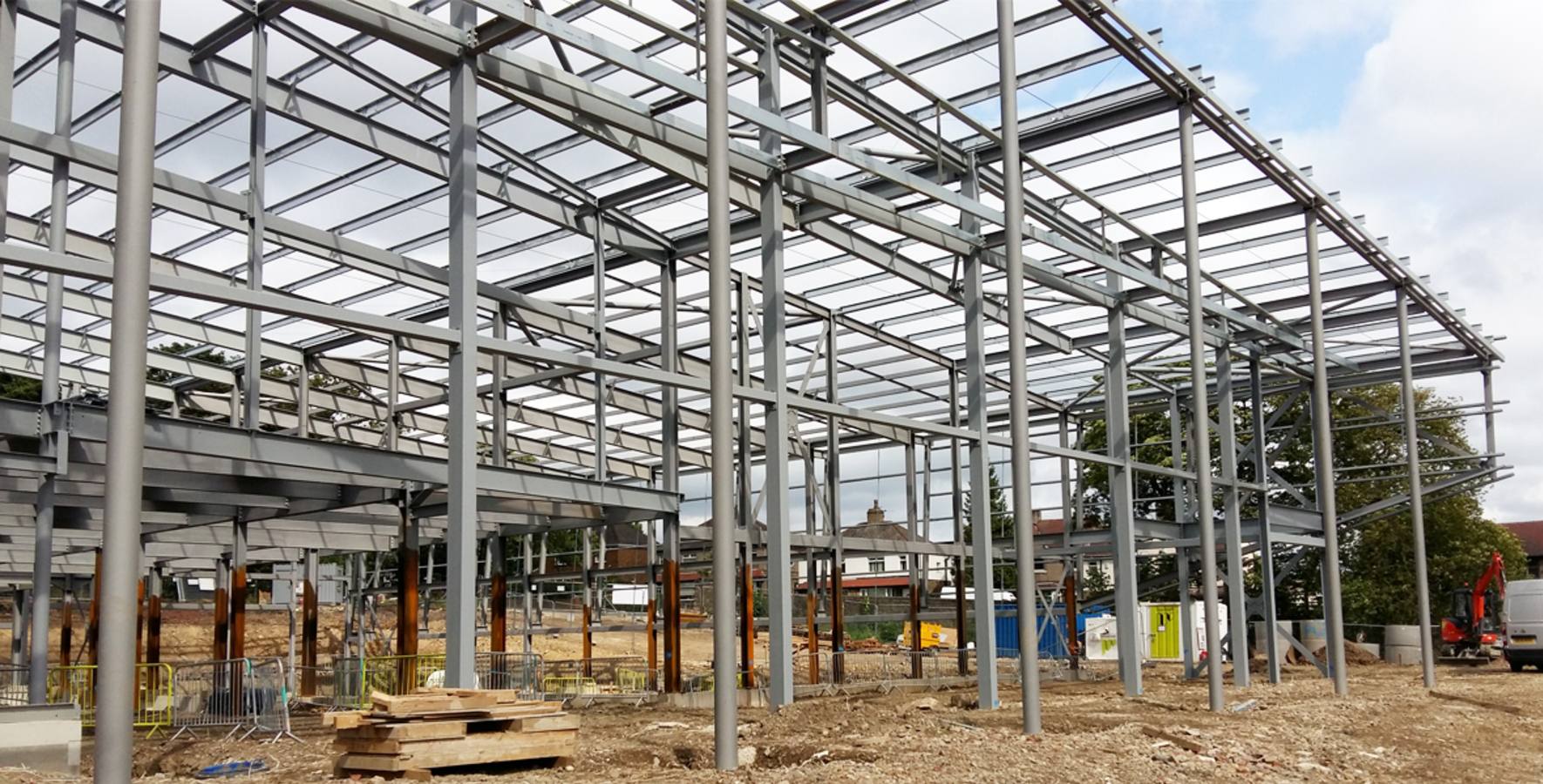 Sedbergh Sports and Leisure Centre - structural steelwork - Billingtons
