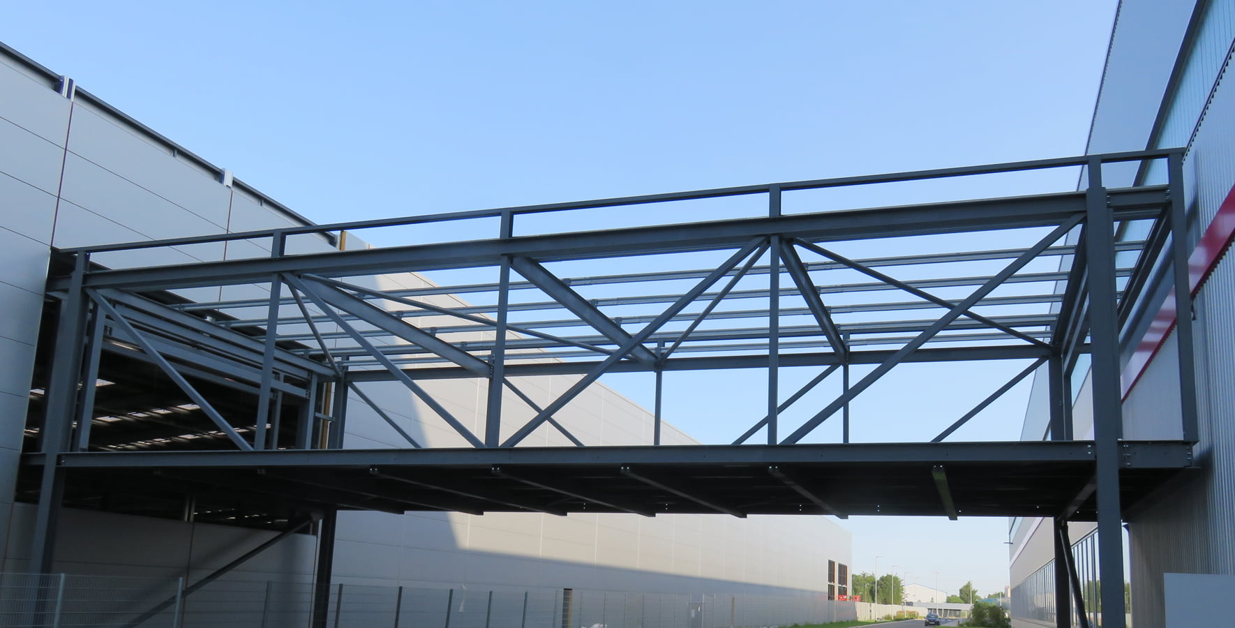 progroup and krystle packaging plant - link bridge