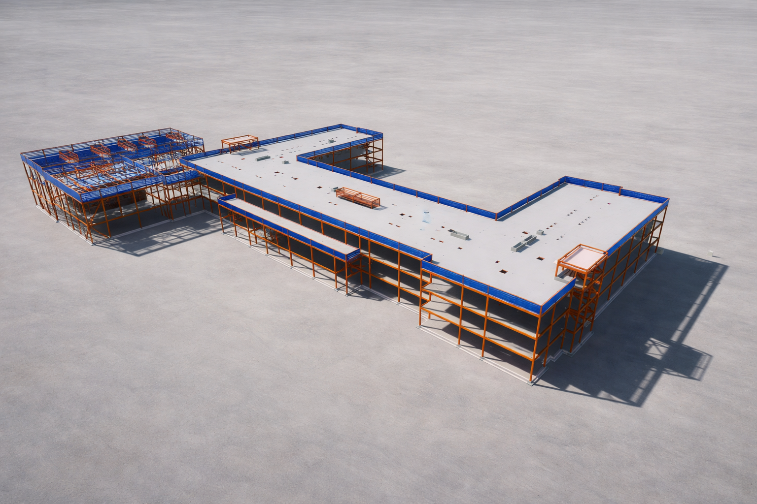 Wales High School - structural steel from Billington